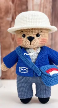 A Tiny Corner Us - Craft by Anh - Anh Van Nguyen - The mailman bear