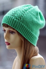 Vine Lace Hat by Gretchen Tracy/ Balls to the Walls Knits-Free