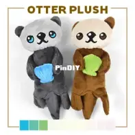 Sew Desu Ne? - Choly Knight - Otter Plush - Machine Embroidery Files -Free