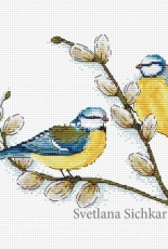 Tits on the Willow by Svetlana Sichkar