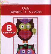 Two Green Zebras BWN010 Owls