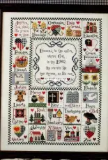 Americana Alphabet from Cross Country Stitching Spring 2001 (Americana Alphabets Special Issue)