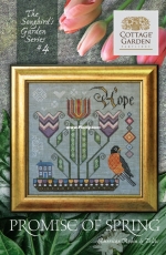 Cottage Garden Samplings - Promise of Spring American Robin and Tulips XSD