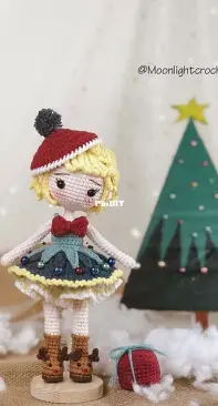Moonlight Crochet - MoonlightCrochet89 - Nguyet Vu Thi /Nguyệt Vũ Thị - Christmas Doll