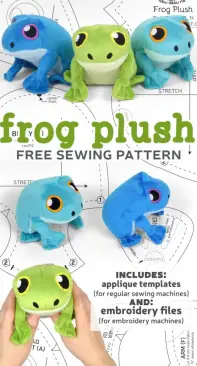Sew Desu Ne? - Frog Plush by Choly Knight - Free