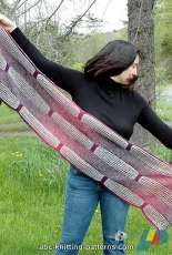ABC Knitting Patterns-The Road Less Traveled By Brioche Stole by Elaine Phillips -Free