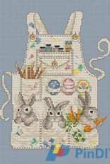 Sue Hillis Designs L303 Easter Bunny's Apron