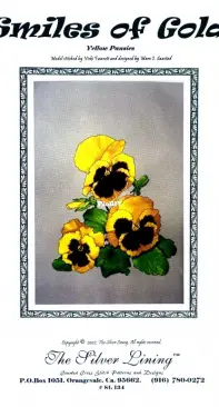 The Silver Lining SL134 - Smiles of Gold - Yellow Pansies