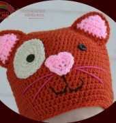 Tip Top Applesauce - Lucinda E Schafer - Amigurumi Style Silly Kitty Hat