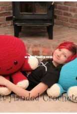 Left Handed Crocheter - Jennifer Adams - Giant Octopus - Free