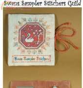 Guilia Punti Antichi Assisi Swan needle-scissors Etui