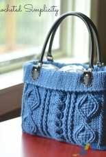 A Crocheted Simplicity - Jennifer Pionk - Totally Textured  Cabled Bag