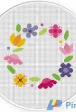 Daily Cross Stitch  -   Spring Wreath
