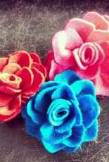 Felt roses