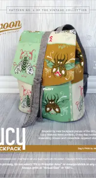 Swoon Sewing Patterns - Lucy Backpack