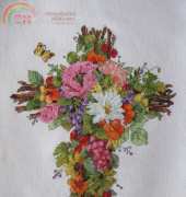 Summer Floral Cross