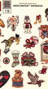 Graphworks: MINI MOTIF DESIGNS - COUNTRY Volume 2 Cross Stitch Book 21