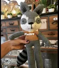Mapache amigurumi