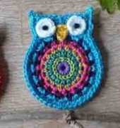 ATERGcrochet - Greta Tulner - Owl Big Brother Applique