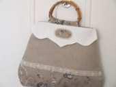 Marie et Gustave Sac en Lin et Toile de Jouy - French