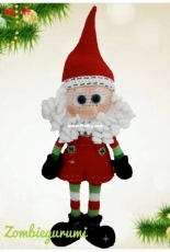 Zombiegurumi - Luisa Contreras - Curly Santa - Spanish