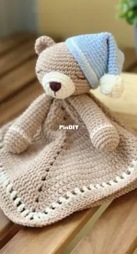 TillySome - Natalya Birina - Teddy Bear Lovey Crochet Pattern - English