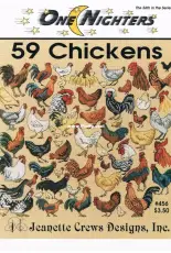 Jeanette Crews Designs One Nighters 456 - 59 Chickens - XSD