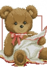 Teddy Rose by Jacky Lonen - beau2stitch