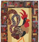 Bernatex-Jaunty Rooster Quilt by Julie Lynch-Free Pattern