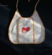 Valentine's baby's bib