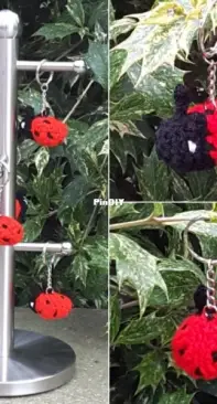 Crochet at Teris - Teri Hamilton - Ladybird Keychain - Free