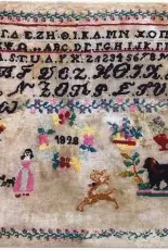 Greek Sampler 1828 by The Traveling Stitcher - Repro