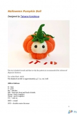 Deniza-Halloween Pumpkin Doll by Tatyana Korobkova