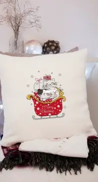 SA-Pattern - Merry Christmas Cats by Alexandra Zamorina