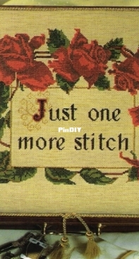 One More Stitch by Di Noyce from Jill Oxton's Cross Stitch Australia 25 PCS + XSD