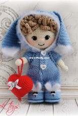 Tatsok Toys - Tatyana/Tatiana Sokolova - Baby Boy in Bunny Costume - Russian - Free