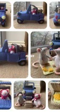 Laura Loves Crochet - Laura Sutcliffe - Mouse in a Car