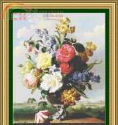 Classic Cross Stitch - FR 194 Flowers in Urn