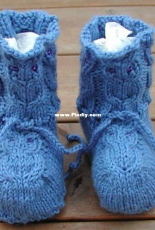 Owl Booties by Nellas April-English-Free