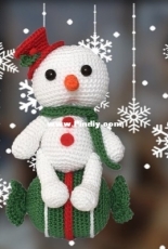 Colita - Nicole Wenzelmann - Snowman - Candy Christmas decoration