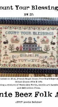 Annie Beez Folk Art - NW-25 - Count Your Blessings
