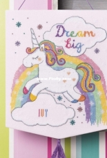 Flying Colours Unicorn Hanging by Lucie Heaton from Cross Stitch Gold 143 XSD