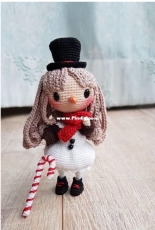 Crochet Happy Plushie - Shia S - The Snowgirl Akiko