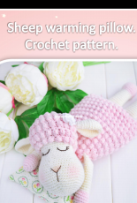 Sophie and Co - AVokhmina Patterns - Anastasia Vohmina - Anastasiya Vokhmina - Sheep warming pillow