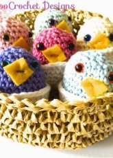 Annoo Crochet Designs - Spring Chicks and their Nest - Free