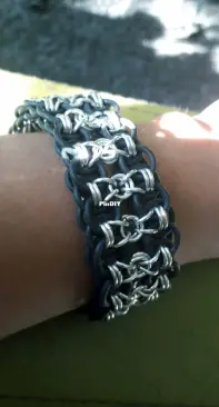 Chain mail-rubber bracelet