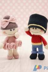 The Little Hook Crochet - Little Aqua Girl - Bubbles and Bongo - Erinna Lee - The Little Doodahs Clara and her Nutcracker Prince