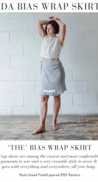Ida Bias Wrap Skirt Pattern - Fabrics-Store