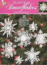 Annie's Attic 873413 Crochet Pearl Drop Snowflakes by Joanne Maxwell