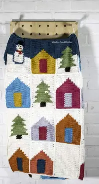 Winding Road Crochet - Lindsey Dale - Winter Village Afghan - Free